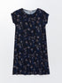 LC Waikiki Crew Neck Patterned Women's Dress